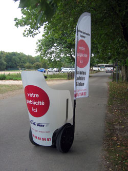 Votre image et votre message sur nos gyropodes Segway™